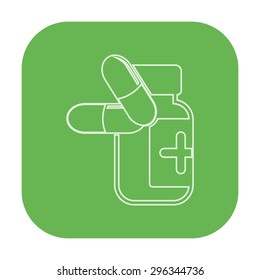 vector illustration of modern icon pills