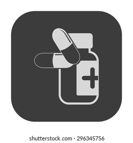 vector illustration of modern icon pills