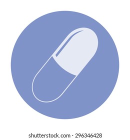 vector illustration of modern icon pills