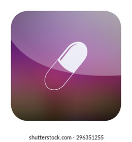vector illustration of modern icon pills