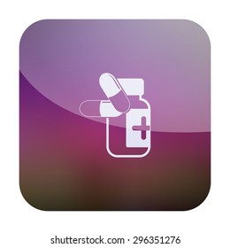 vector illustration of modern icon pills