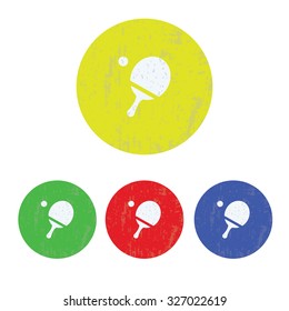 vector illustration of modern icon ping pong
