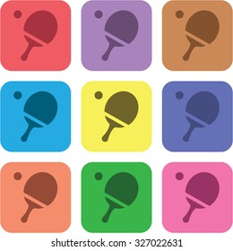 vector illustration of modern icon ping pong