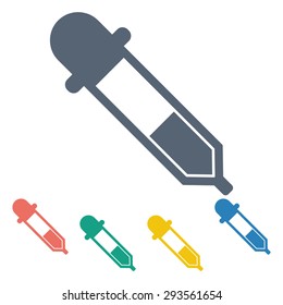 vector illustration of modern icon pipette