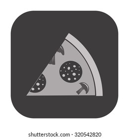vector illustration of modern icon pizza