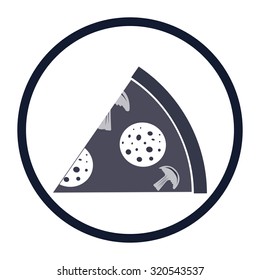 vector illustration of modern icon pizza