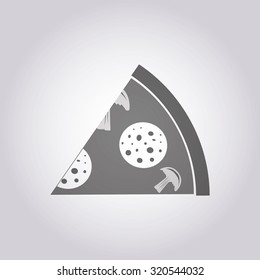 vector illustration of modern icon pizza