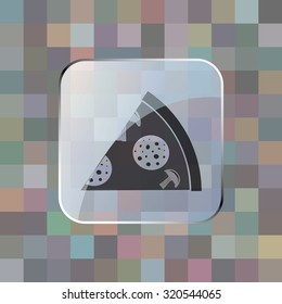 vector illustration of modern icon pizza