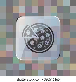 vector illustration of modern icon pizza