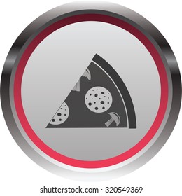 vector illustration of modern icon pizza