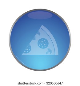 vector illustration of modern icon pizza