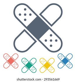 vector illustration of modern icon plaster