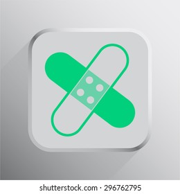 vector illustration of modern icon plaster