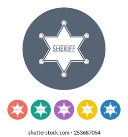 vector illustration of modern  icon police