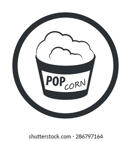 vector illustration of modern icon pop corn