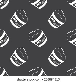 vector illustration of modern icon pop corn