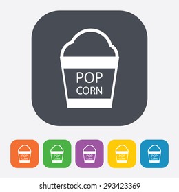 vector illustration of modern icon pop corn