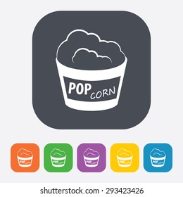 vector illustration of modern icon pop corn