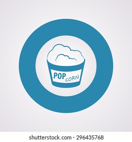 vector illustration of modern icon pop corn