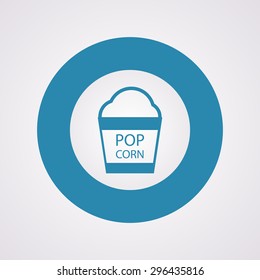 vector illustration of modern icon pop corn