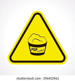 vector illustration of modern icon pop corn