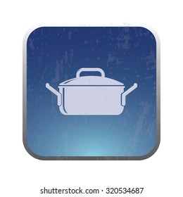 vector illustration of modern icon pot