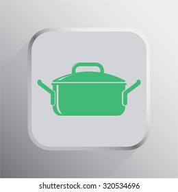 vector illustration of modern icon pot