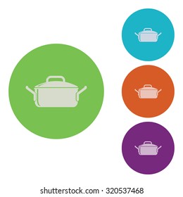 vector illustration of modern icon pot