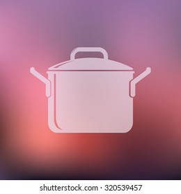 vector illustration of modern icon pot