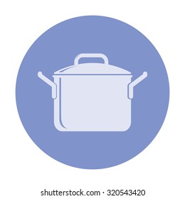vector illustration of modern icon pot