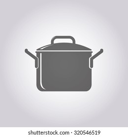 vector illustration of modern icon pot