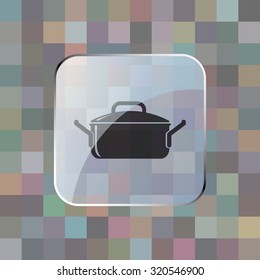 vector illustration of modern icon pot