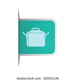 vector illustration of modern icon pot