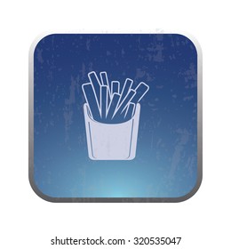 vector illustration of modern icon potato fries