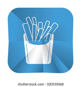 vector illustration of modern icon potato fries