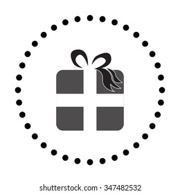 vector illustration of modern icon present