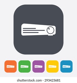 vector illustration of modern icon projector