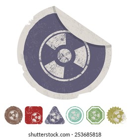 vector illustration of modern icon radiation