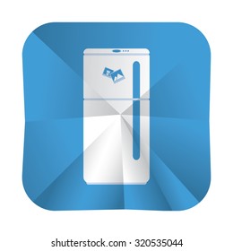vector illustration of modern icon refrigerator