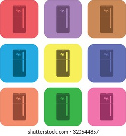 vector illustration of modern icon refrigerator