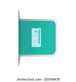 vector illustration of modern icon refrigerator