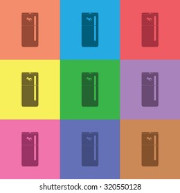 vector illustration of modern icon refrigerator