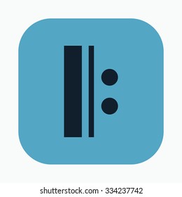vector illustration of modern icon reprise