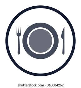 vector illustration of modern icon restaurant
