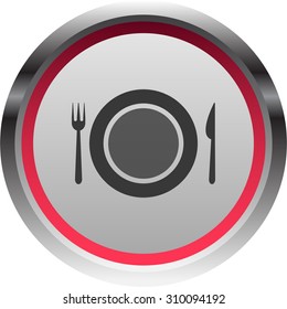 vector illustration of modern icon restaurant
