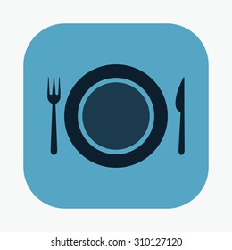 vector illustration of modern icon restaurant