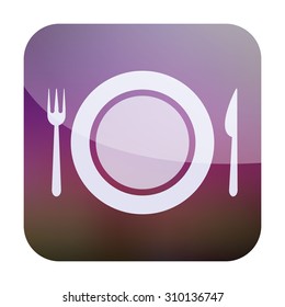 vector illustration of modern icon restaurant