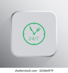 vector illustration of modern icon restaurant