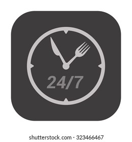 vector illustration of modern icon restaurant