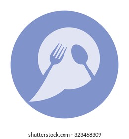 vector illustration of modern icon restaurant